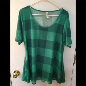 LuLaRoe  Perfect Large Green Top